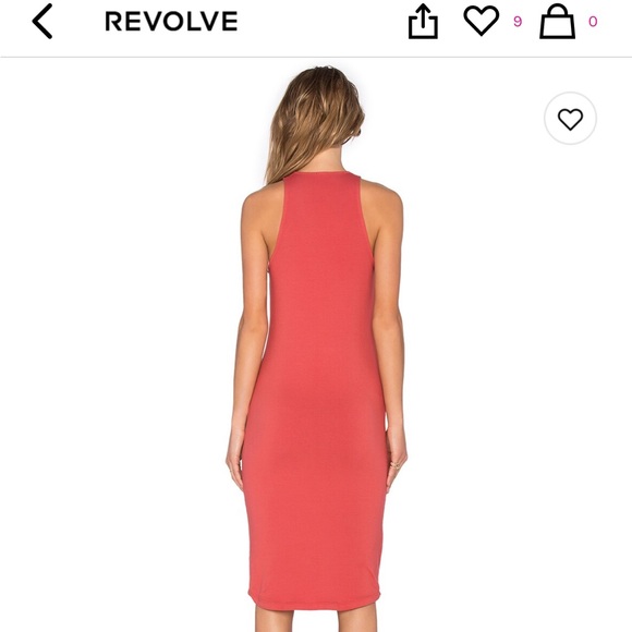 Monrow body con tank dress terracotta size XS - Picture 3 of 5